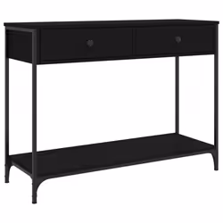 vidaXL Console Table Side End Table Hallway Stand Sofa Table Engineered Wood - black, 100 x 34.5 x 75 cm