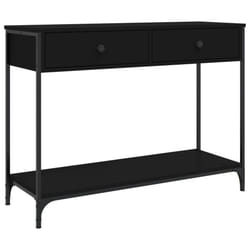 vidaXL Console Table Side End Table Hallway Stand Sofa Table Engineered Wood - black, 100 x 34.5 x 75 cm