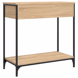 vidaXL Console Table Side End Table Hallway Stand Sofa Table Engineered Wood - sonoma oak, 75 x 34.5 x 75 cm - Additional view 7