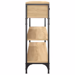 vidaXL Console Table Side End Table Hallway Stand Sofa Table Engineered Wood - sonoma oak, 100 x 25 x 75 cm - Additional view 6