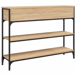vidaXL Console Table Side End Table Hallway Stand Sofa Table Engineered Wood - sonoma oak, 100 x 25 x 75 cm - Additional view 7