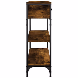 vidaXL Console Table Side End Table Hallway Stand Sofa Table Engineered Wood - smoked oak, 72.5 x 25 x 75 cm - Additional view 6