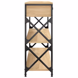 vidaXL Console Table Side End Table Hallway Stand Sofa Table Engineered Wood - sonoma oak, 100 x 28 x 75 cm - Additional view 6
