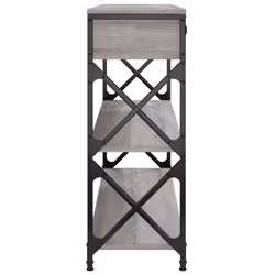 vidaXL Console Table Side End Table Hallway Stand Sofa Table Engineered Wood - grey sonoma, 100 x 28 x 75 cm - Additional view 6