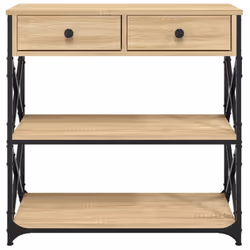 vidaXL Console Table Side End Table Hallway Stand Sofa Table Engineered Wood - sonoma oak, 75 x 28 x 75 cm - Additional view 5