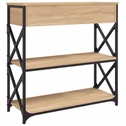 vidaXL Console Table Side End Table Hallway Stand Sofa Table Engineered Wood - sonoma oak, 75 x 28 x 75 cm - Additional view 7