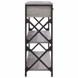 vidaXL Console Table Side End Table Hallway Stand Sofa Table Engineered Wood - grey sonoma, 75 x 28 x 75 cm - Additional view 6