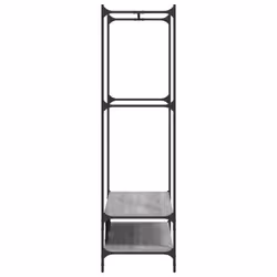 vidaXL Clothes Rack with Shelves Hall Coat Rack Garment Racks Engineered Wood - grey sonoma - Additional view 4