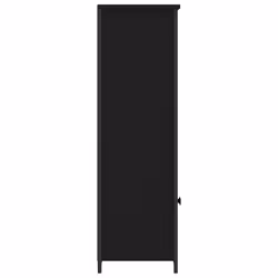 vidaXL Highboard Sideboard Storage Cabinet Home Side Cabinet Engineered Wood - black, 62 x 32 x 103.5 cm - Additional view 5