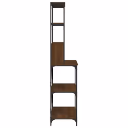 vidaXL Baker's Rack Kitchen Unit Microwave Stand 6-Tier Rack Engineered Wood - brown oak - Additional view 4