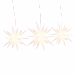 vidaXL Christmas Light with LEDs Xmas Ceiling Lights Display 3 pcs Foldable - white