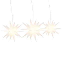vidaXL Christmas Light with LEDs Xmas Ceiling Lights Display 3 pcs Foldable - white