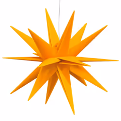 vidaXL Christmas Light with LEDs Xmas Ceiling Lights Display 3 pcs Foldable - yellow