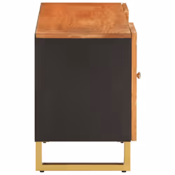 vidaXL TV Cabinet TV Unit Cabinet TV Stand Brown and Black Solid Wood Mango - Additional view 4