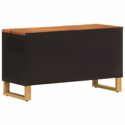 vidaXL TV Cabinet TV Unit Cabinet TV Stand Brown and Black Solid Wood Mango - Additional view 5