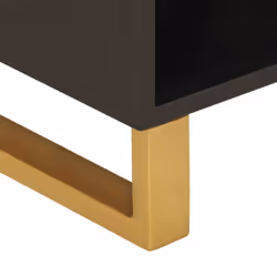 vidaXL TV Cabinet TV Unit Cabinet TV Stand Brown and Black Solid Wood Mango - Additional view 5