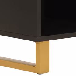 vidaXL Side Cabinet Sideboard Cabinet Cupboard Brown and Black Solid Wood Mango - Additional view 9