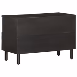 vidaXL TV Cabinet TV Stand Entertainment Centre TV Unit Media Unit Solid Wood - black - Additional view 4