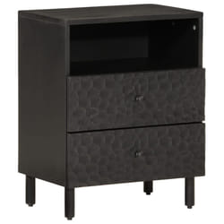 VidaXL 356829 nightstand/bedside table Black