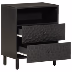 VidaXL 356829 nightstand/bedside table Black