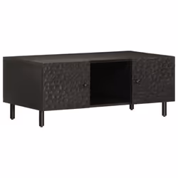 vidaXL Coffee Table Hallway Tea Side End Table Accent Sofa Table Solid Wood - black