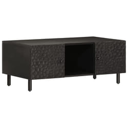 vidaXL Coffee Table Hallway Tea Side End Table Accent Sofa Table Solid Wood - black