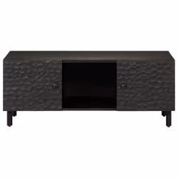 vidaXL Coffee Table Hallway Tea Side End Table Accent Sofa Table Solid Wood - black - Additional view 4