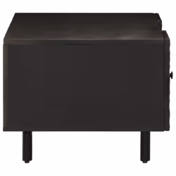 vidaXL Coffee Table Hallway Tea Side End Table Accent Sofa Table Solid Wood - black - Additional view 5