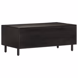 vidaXL Coffee Table Hallway Tea Side End Table Accent Sofa Table Solid Wood - black - Additional view 6