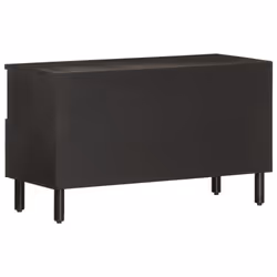 vidaXL TV Cabinet TV Stand Entertainment Centre TV Unit Black Solid Wood Mango - Additional view 5