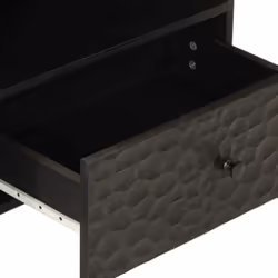 vidaXL TV Cabinet TV Stand Entertainment Centre TV Unit Black Solid Wood Mango - Additional view 7
