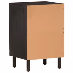 vidaXL Bathroom Cabinet Vanity Unit Storage Unit Cupboard Solid Wood Acacia - black
