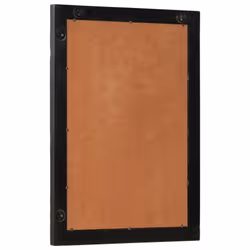 vidaXL Bathroom Mirror Wall-mounted Vanity Mirror Solid Wood Mango and Glass - black - Additional view 2