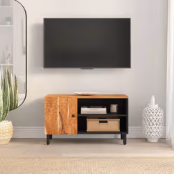 vidaXL TV Cabinet TV Stand Entertainment Centre TV Unit Solid Wood Acacia