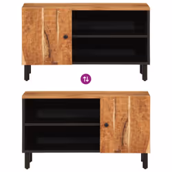vidaXL TV Cabinet TV Stand Entertainment Centre TV Unit Solid Wood Acacia - Additional view 7