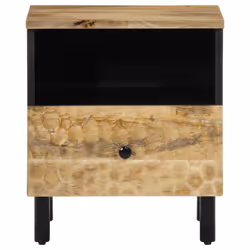 vidaXL Bedside Cabinets Nightstand Bed Cabinet Side Table End Table Solid Wood - natural, 1 pcs/solid mango wood