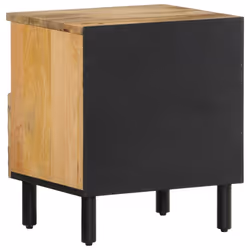 vidaXL Bedside Cabinets Nightstand Bed Cabinet Side Table End Table Solid Wood - natural, 1 pcs/solid mango wood - Additional view 4