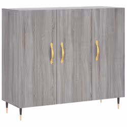 vidaXL Sideboard Storage Cabinet Side Cabinet Cupboard White Engineered Wood - grey sonoma