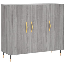vidaXL Sideboard Storage Cabinet Side Cabinet Cupboard White Engineered Wood - grey sonoma