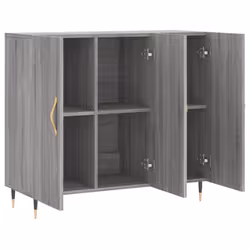vidaXL Sideboard Storage Cabinet Side Cabinet Cupboard White Engineered Wood - grey sonoma - Additional view 4