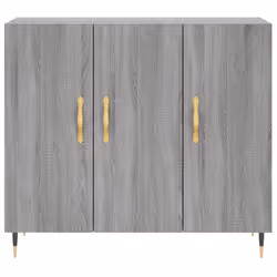 vidaXL Sideboard Storage Cabinet Side Cabinet Cupboard White Engineered Wood - grey sonoma - Additional view 5