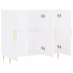 vidaXL Sideboard Cabinet Storage Cabinet Cupboard Smoked Oak Engineered Wood - white - Additional view 4