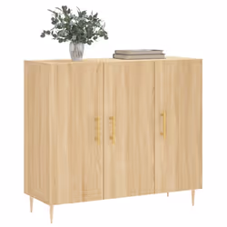 vidaXL Sideboard Cabinet Storage Cabinet Cupboard Smoked Oak Engineered Wood - sonoma oak