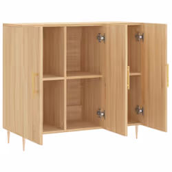 vidaXL Sideboard Cabinet Storage Cabinet Cupboard Smoked Oak Engineered Wood - sonoma oak - Additional view 4