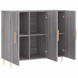 vidaXL Sideboard Cabinet Storage Cabinet Cupboard Smoked Oak Engineered Wood - grey sonoma - Additional view 4