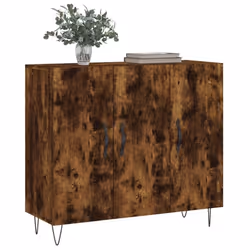 vidaXL Sideboard Cabinet Storage Cabinet Cupboard Grey Sonoma Engineered Wood - smoked oak - Additional view 2