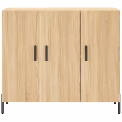 vidaXL Sideboard Storage Cabinet Cupboard Side Cabinet White Engineered Wood - sonoma oak - Additional view 5