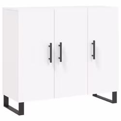 vidaXL Sideboard Storage Cabinet Side Cabinet Cupboard White Engineered Wood