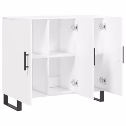 vidaXL Sideboard Storage Cabinet Side Cabinet Cupboard White Engineered Wood - Additional view 4