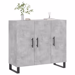 vidaXL Sideboard Storage Cabinet Side Cabinet Cupboard White Engineered Wood - concrete grey - Additional view 2